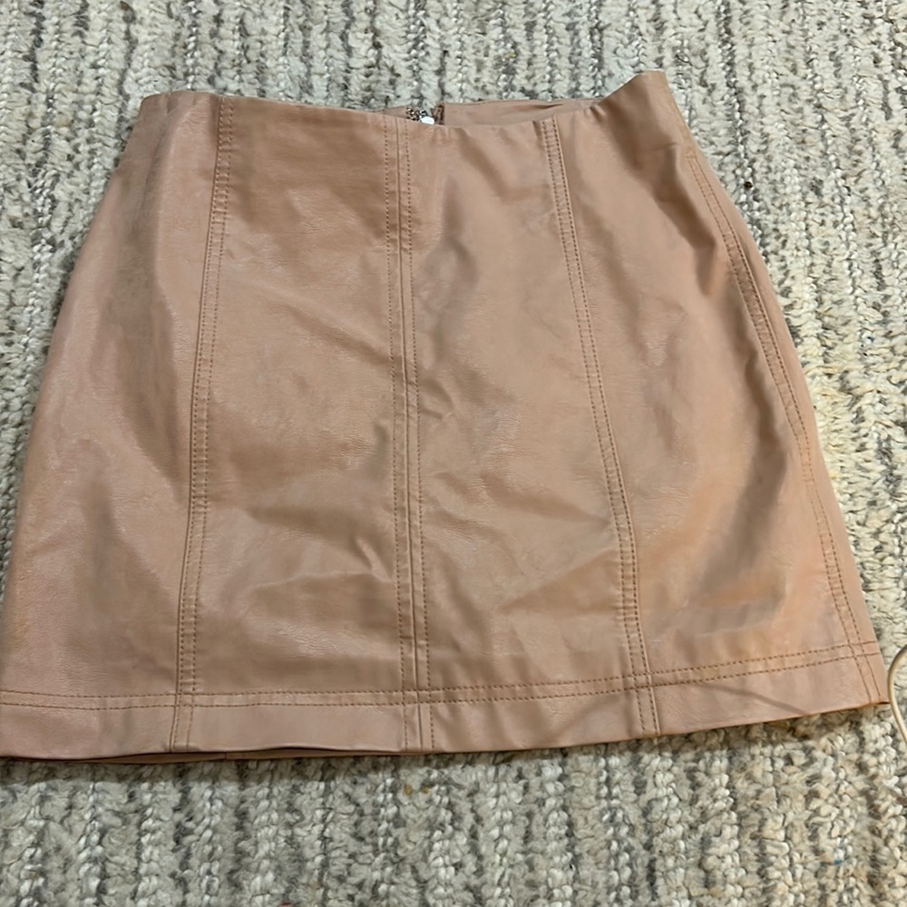 Free People Mini Skirt in Tan Size 2